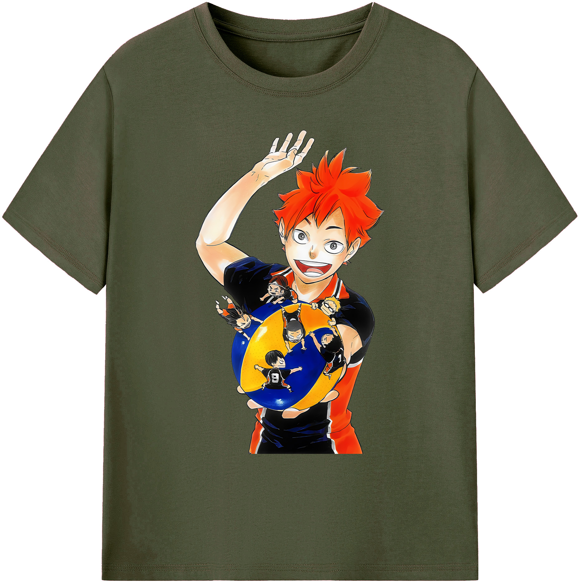（画像用） ハイキュー!! Haikyu!! 綿100％ メンズ半袖Tシャツ｜肌触りやわらか＆通気性
